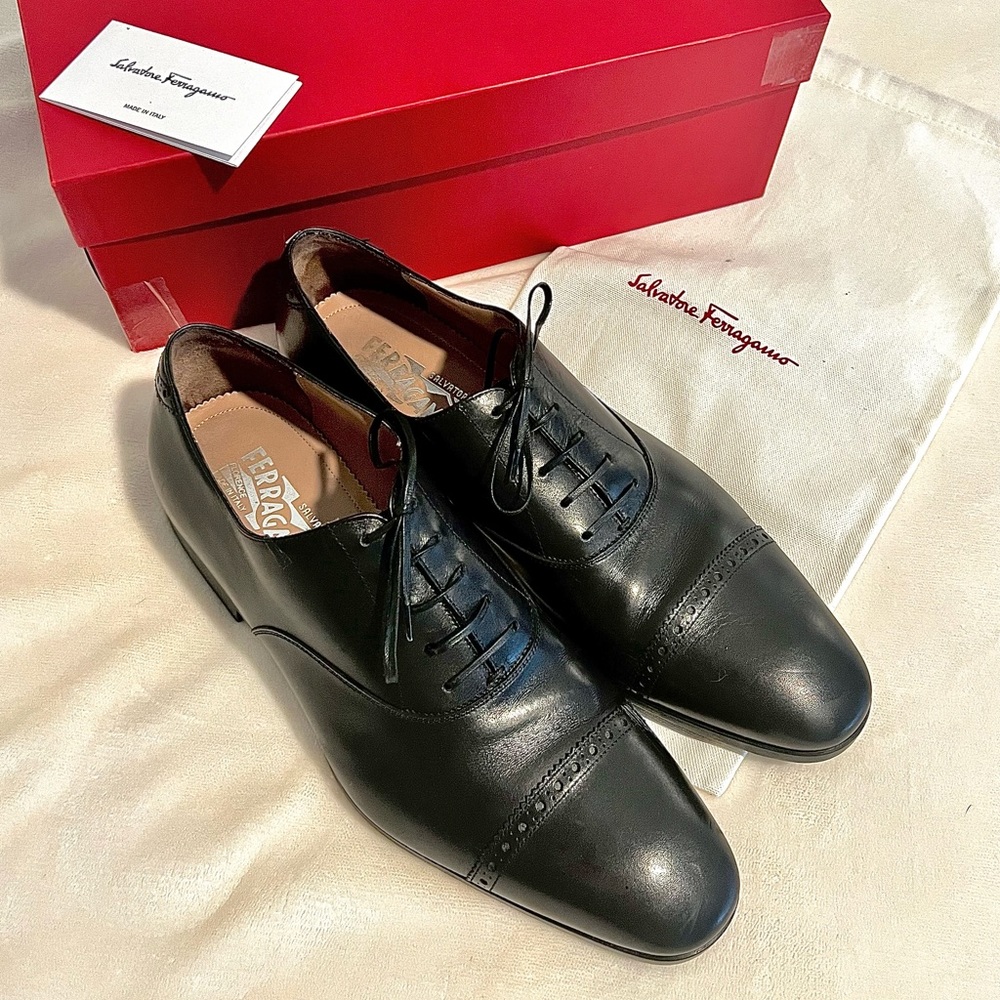 Salvatore Ferragamo Lace up Loafers. 10.5 Euro sizing.
